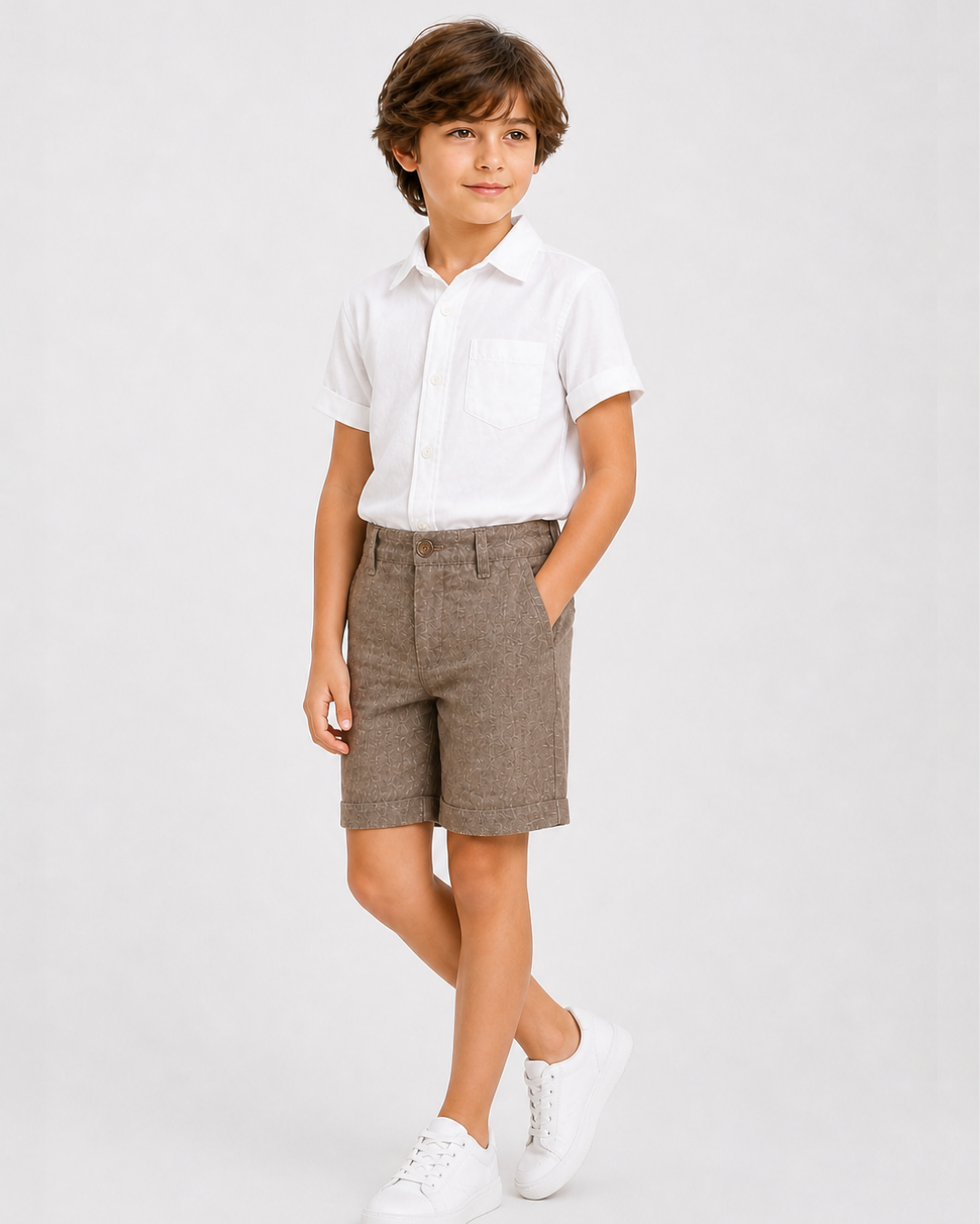 Linen Boys Shorts
