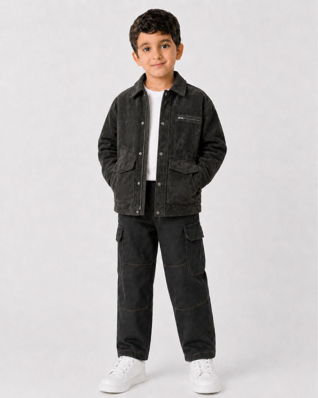 Boys Suede Jacket