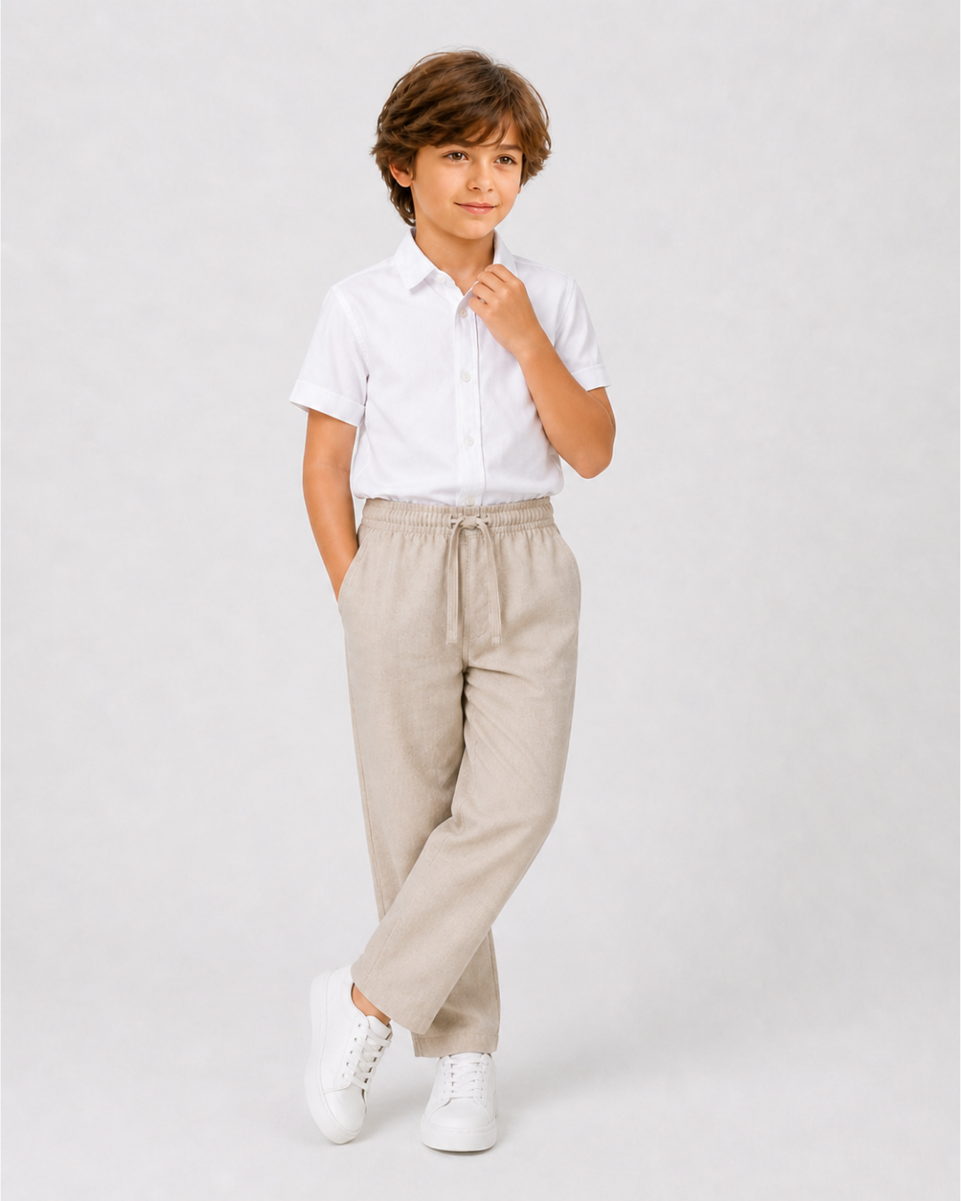 Linen Boys Shorts