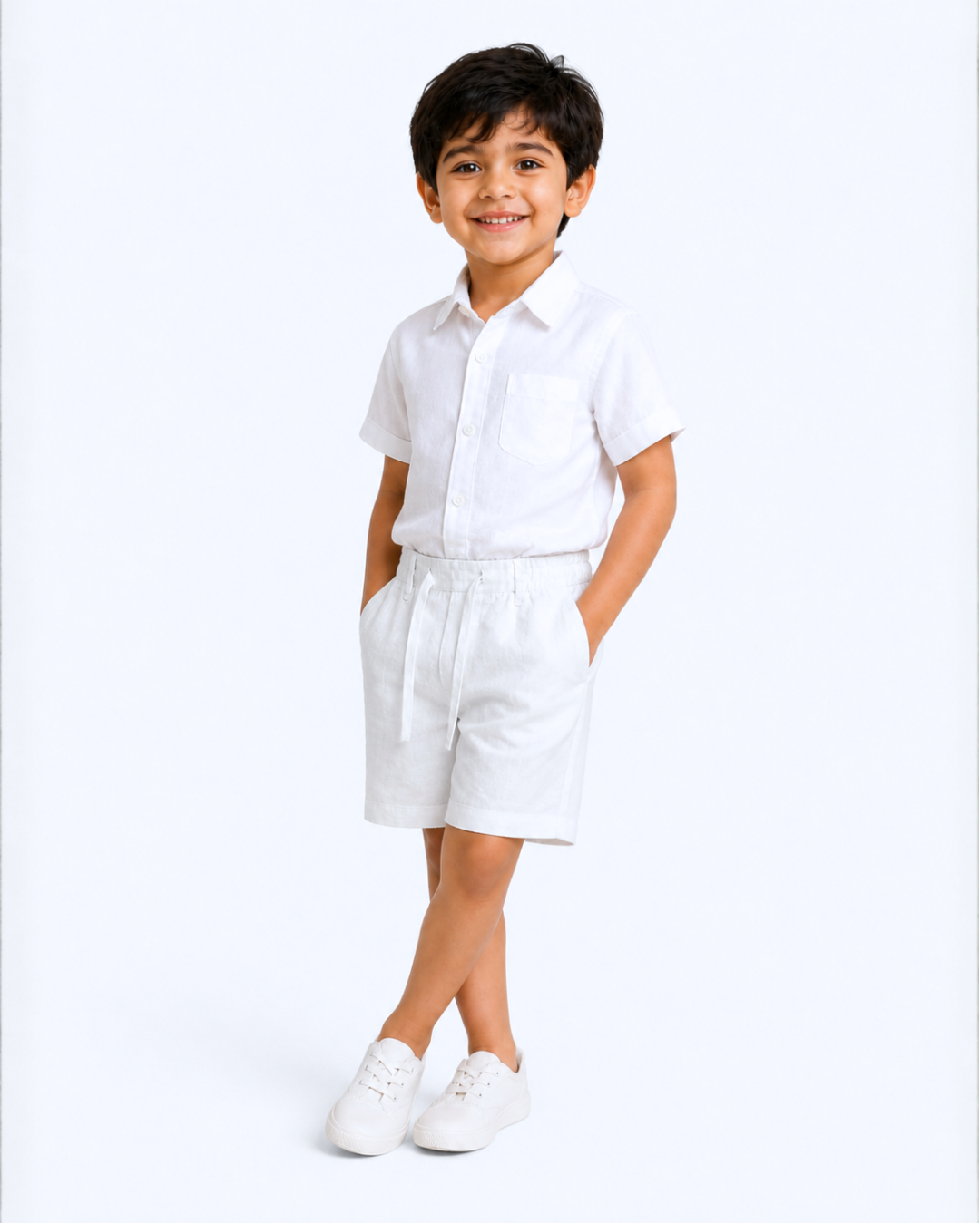 Linen Boys Shorts