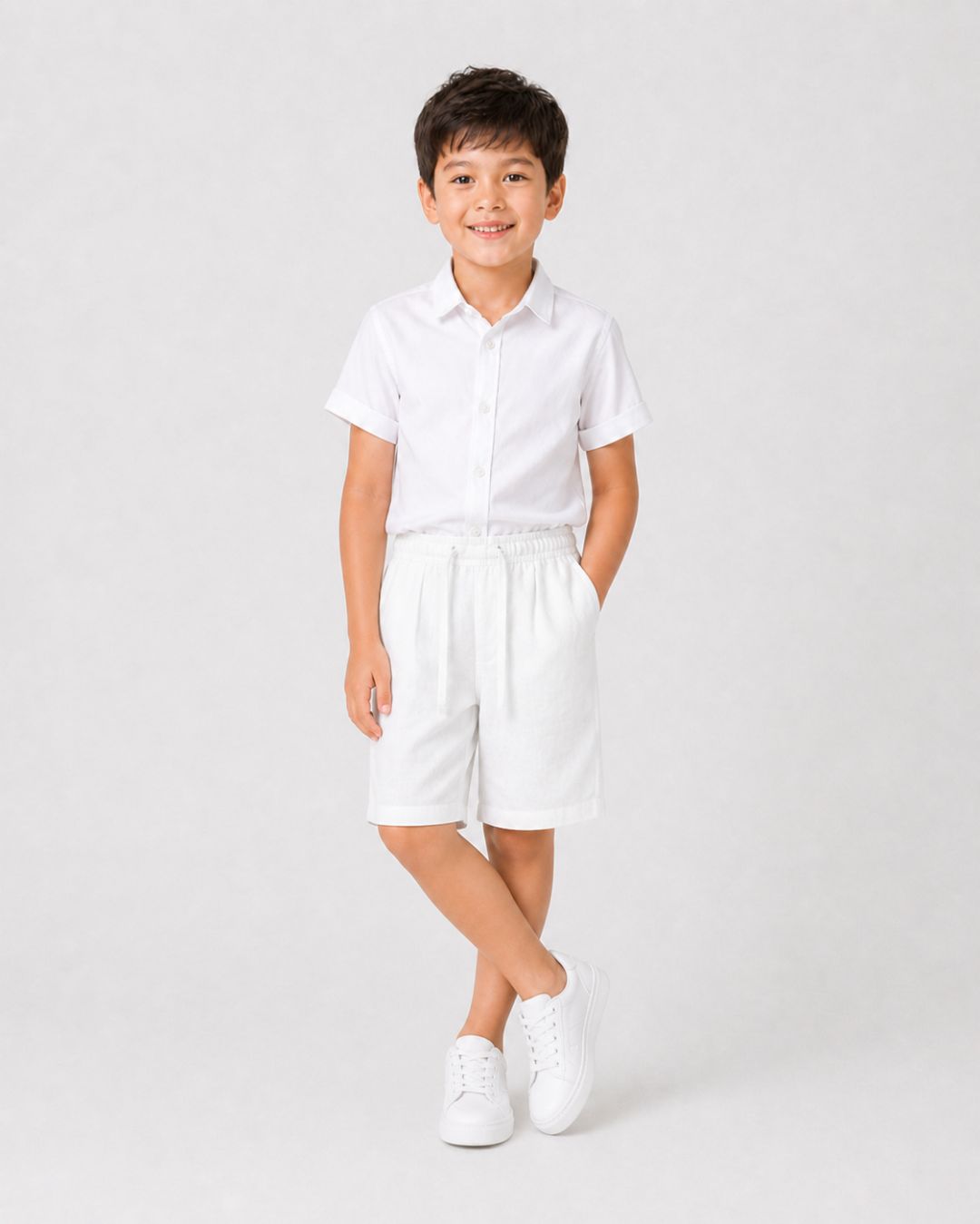 Linen Boys Shorts