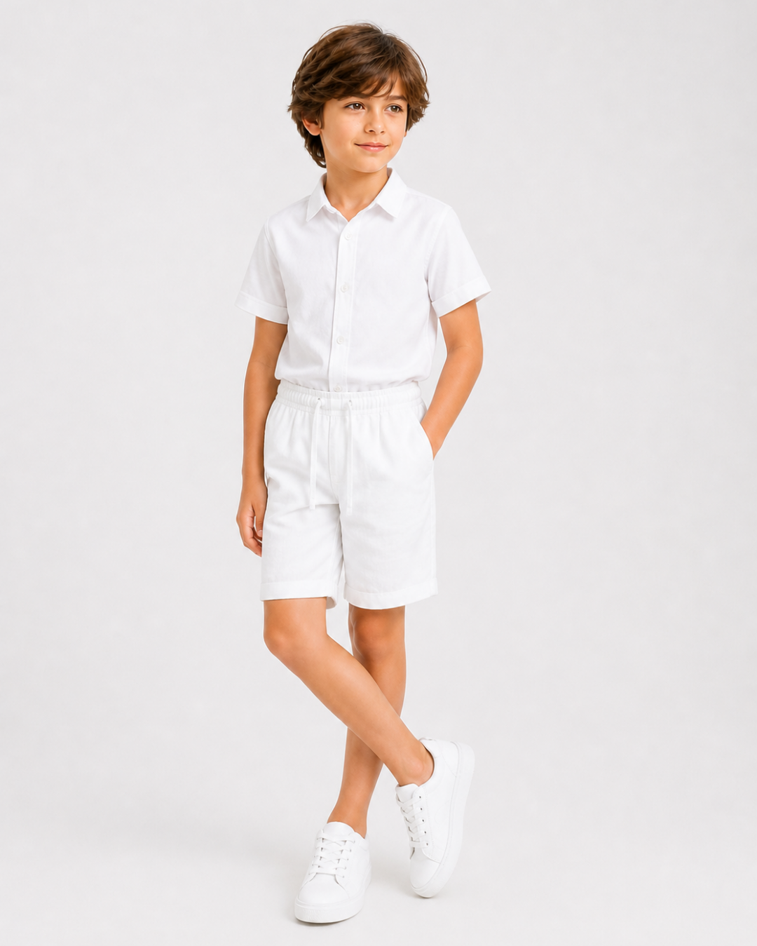 Linen Boys Shorts