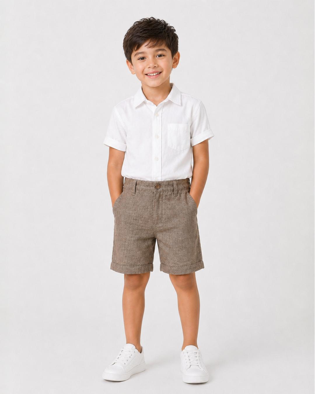 Linen Boys Shorts